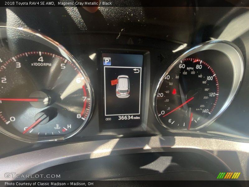 Magnetic Gray Metallic / Black 2018 Toyota RAV4 SE AWD