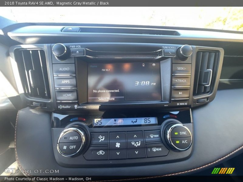 Magnetic Gray Metallic / Black 2018 Toyota RAV4 SE AWD