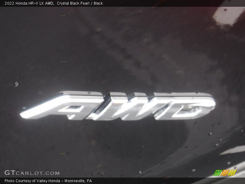 Crystal Black Pearl / Black 2022 Honda HR-V LX AWD