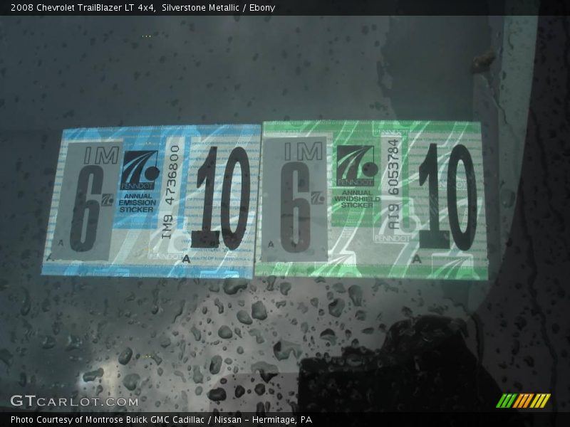 Silverstone Metallic / Ebony 2008 Chevrolet TrailBlazer LT 4x4