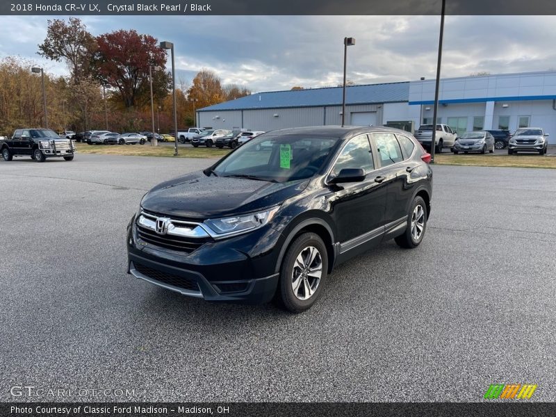 Crystal Black Pearl / Black 2018 Honda CR-V LX