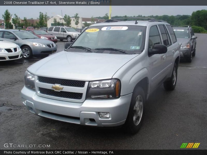 Silverstone Metallic / Ebony 2008 Chevrolet TrailBlazer LT 4x4