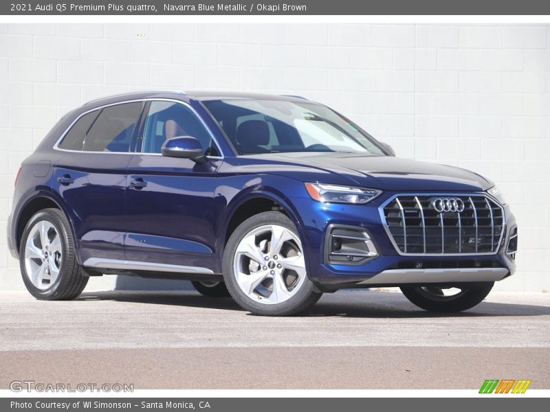 Navarra Blue Metallic / Okapi Brown 2021 Audi Q5 Premium Plus quattro