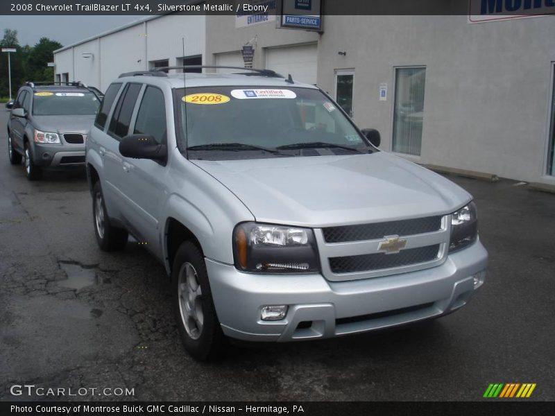 Silverstone Metallic / Ebony 2008 Chevrolet TrailBlazer LT 4x4