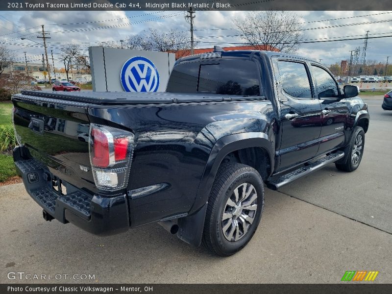 Midnight Black Metallic / Black 2021 Toyota Tacoma Limited Double Cab 4x4