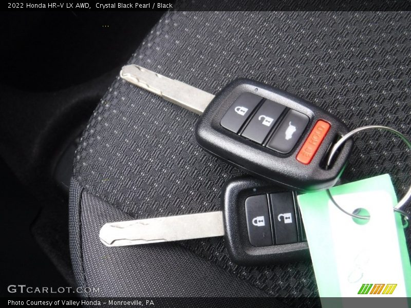 Crystal Black Pearl / Black 2022 Honda HR-V LX AWD