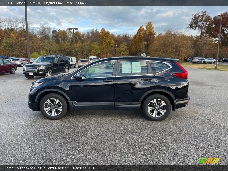 Crystal Black Pearl / Black 2018 Honda CR-V LX