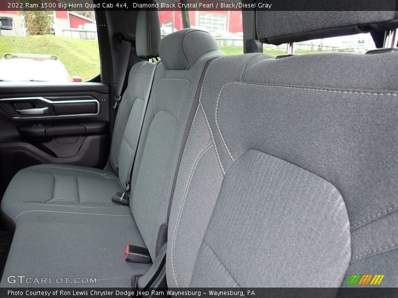 Diamond Black Crystal Pearl / Black/Diesel Gray 2022 Ram 1500 Big Horn Quad Cab 4x4