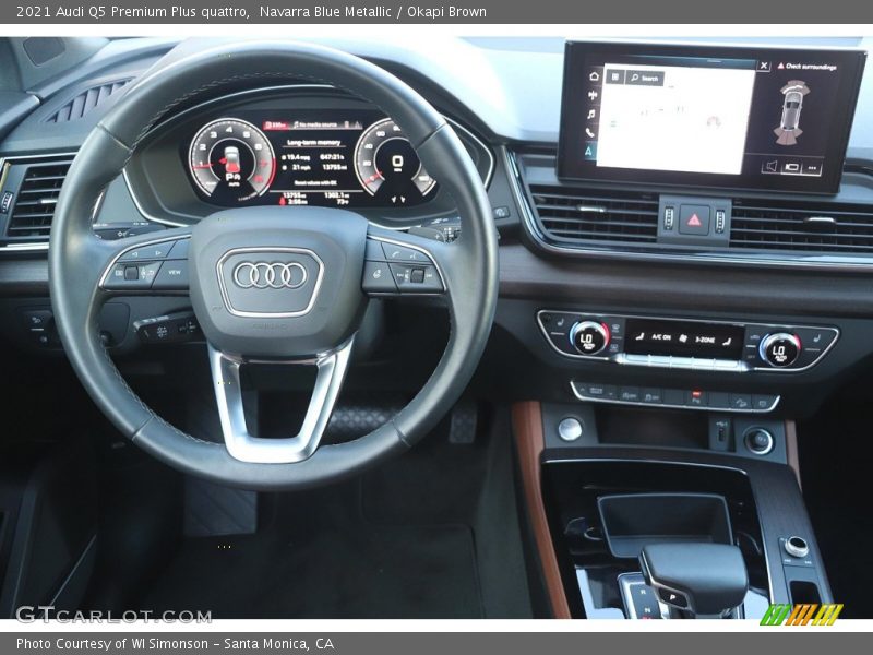 Navarra Blue Metallic / Okapi Brown 2021 Audi Q5 Premium Plus quattro