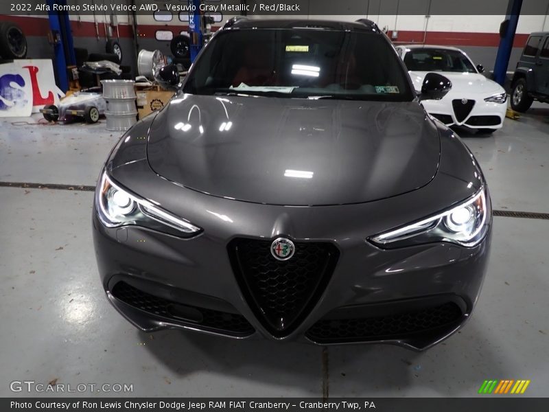Vesuvio Gray Metallic / Red/Black 2022 Alfa Romeo Stelvio Veloce AWD