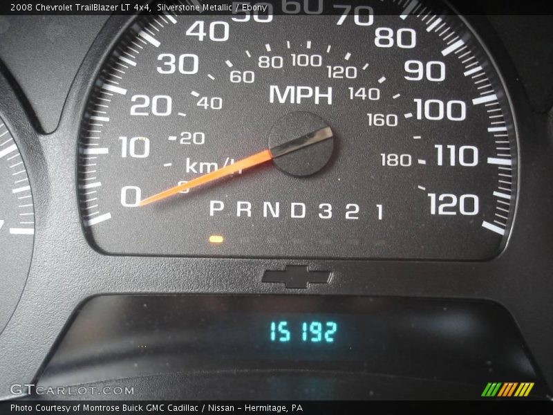 Silverstone Metallic / Ebony 2008 Chevrolet TrailBlazer LT 4x4