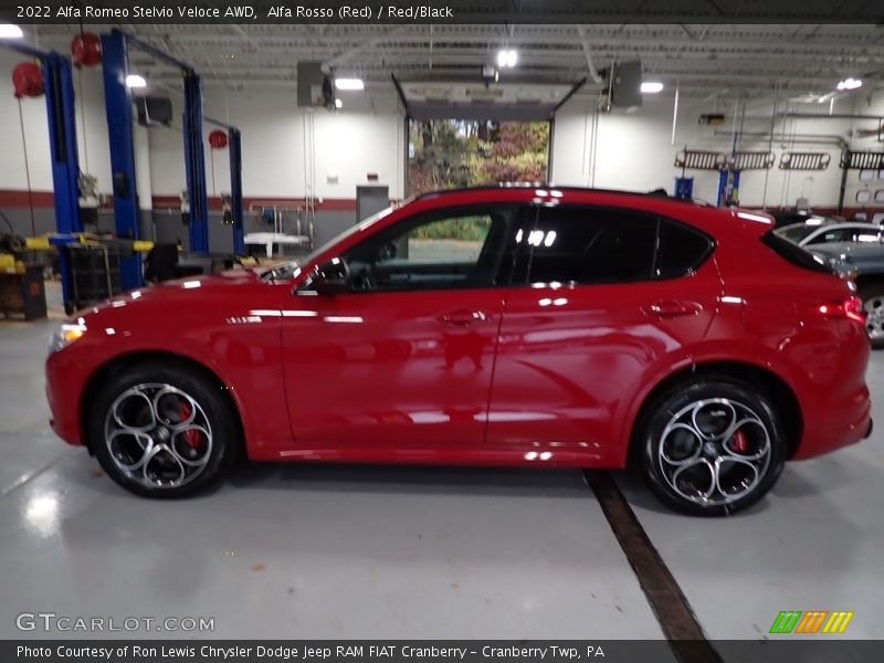 Alfa Rosso (Red) / Red/Black 2022 Alfa Romeo Stelvio Veloce AWD