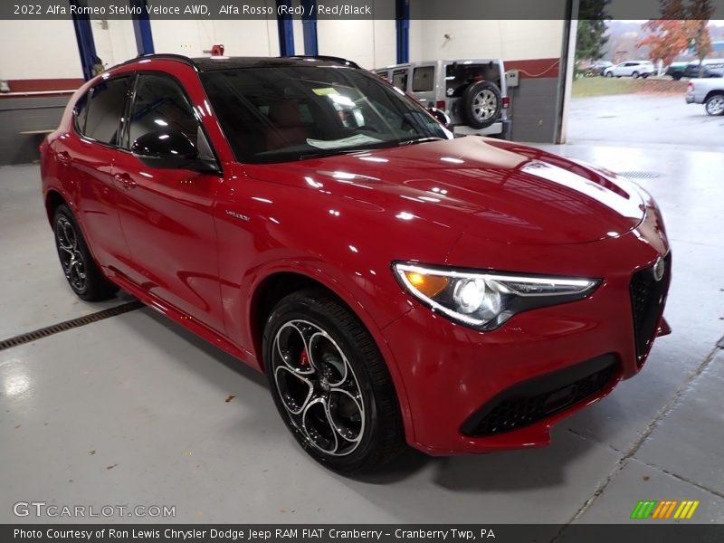 Alfa Rosso (Red) / Red/Black 2022 Alfa Romeo Stelvio Veloce AWD