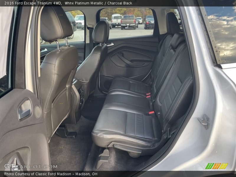 White Platinum Metallic / Charcoal Black 2016 Ford Escape Titanium 4WD