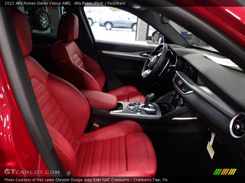 Alfa Rosso (Red) / Red/Black 2022 Alfa Romeo Stelvio Veloce AWD