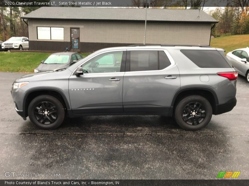 Satin Steel Metallic / Jet Black 2020 Chevrolet Traverse LT