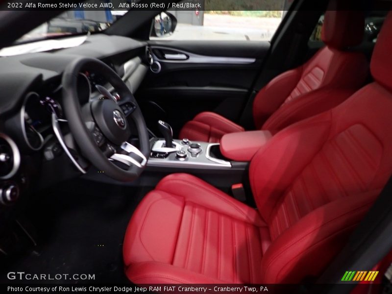 Alfa Rosso (Red) / Red/Black 2022 Alfa Romeo Stelvio Veloce AWD