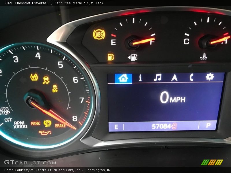 Satin Steel Metallic / Jet Black 2020 Chevrolet Traverse LT