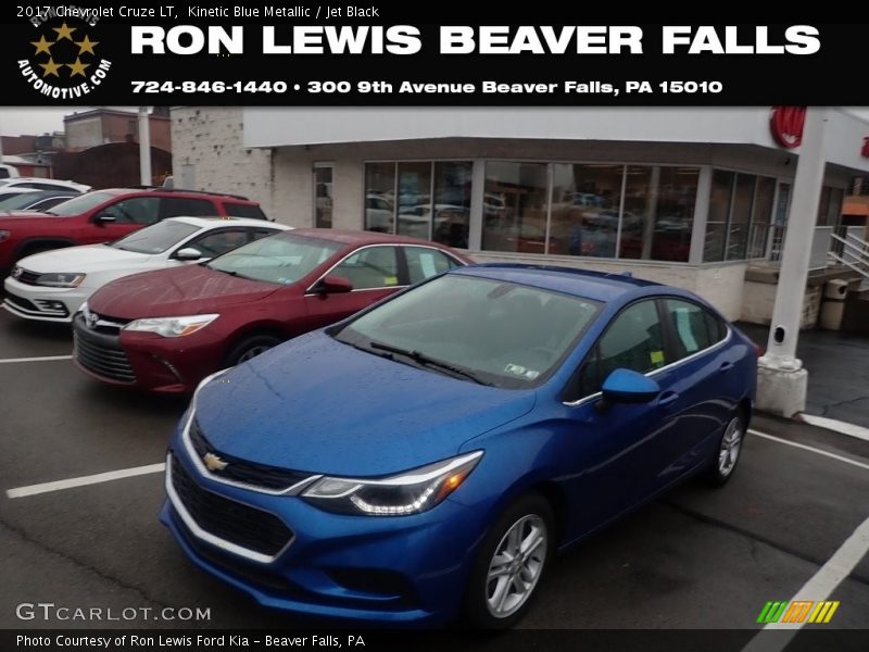 Kinetic Blue Metallic / Jet Black 2017 Chevrolet Cruze LT