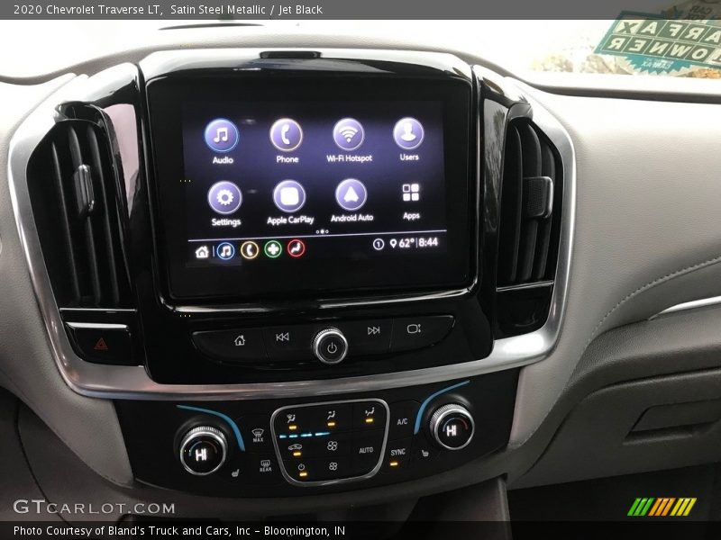 Satin Steel Metallic / Jet Black 2020 Chevrolet Traverse LT
