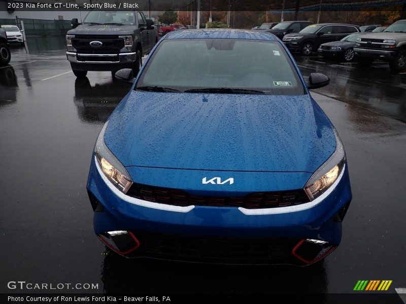 Sporty Blue / Black 2023 Kia Forte GT-Line