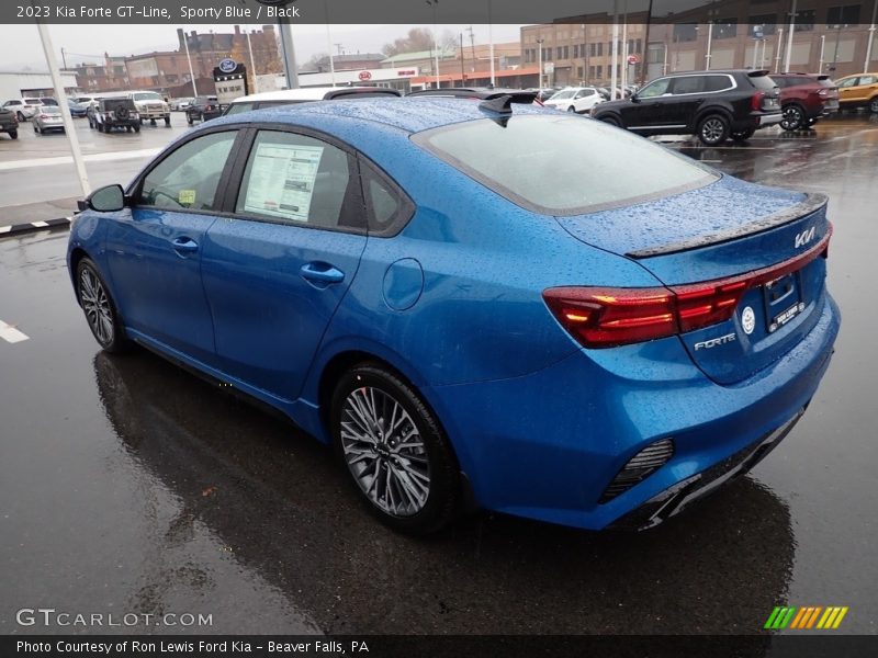 Sporty Blue / Black 2023 Kia Forte GT-Line