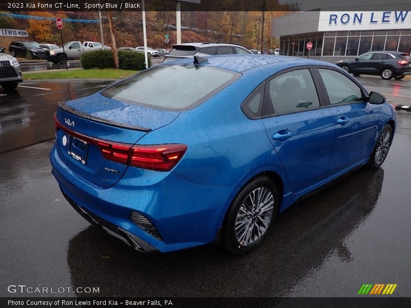 Sporty Blue / Black 2023 Kia Forte GT-Line
