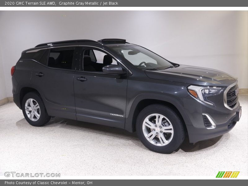 Graphite Gray Metallic / Jet Black 2020 GMC Terrain SLE AWD