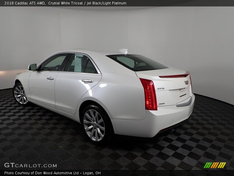 Crystal White Tricoat / Jet Black/Light Platinum 2018 Cadillac ATS AWD