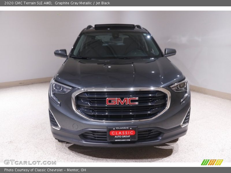 Graphite Gray Metallic / Jet Black 2020 GMC Terrain SLE AWD