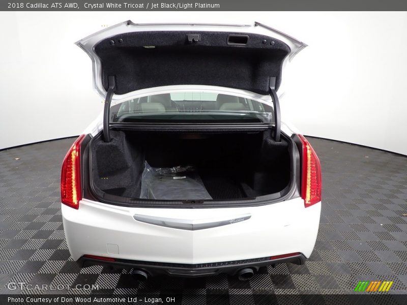 Crystal White Tricoat / Jet Black/Light Platinum 2018 Cadillac ATS AWD