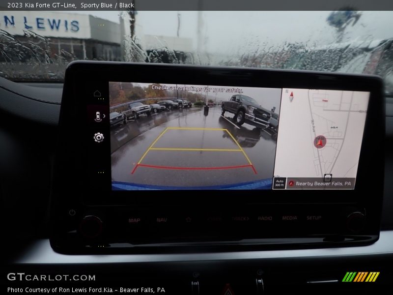 Sporty Blue / Black 2023 Kia Forte GT-Line