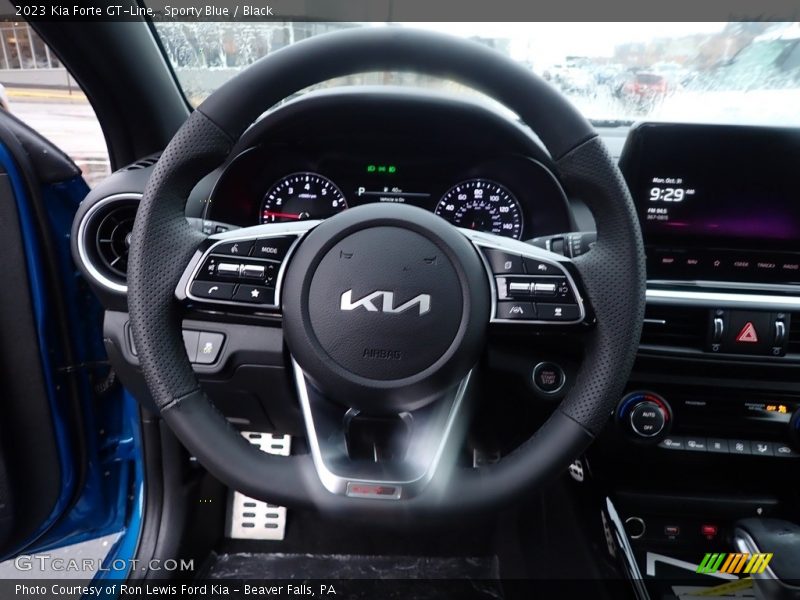Sporty Blue / Black 2023 Kia Forte GT-Line