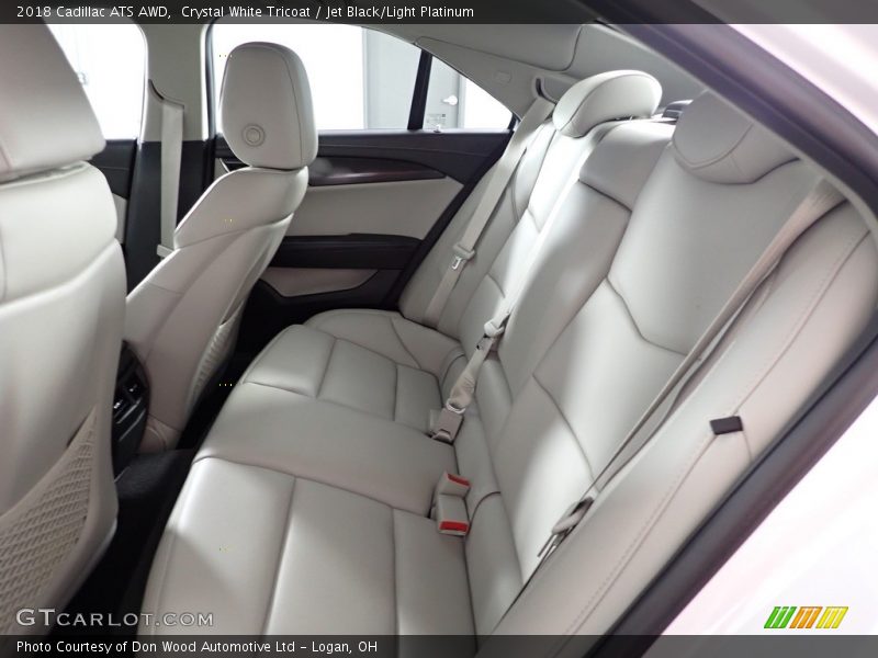 Crystal White Tricoat / Jet Black/Light Platinum 2018 Cadillac ATS AWD