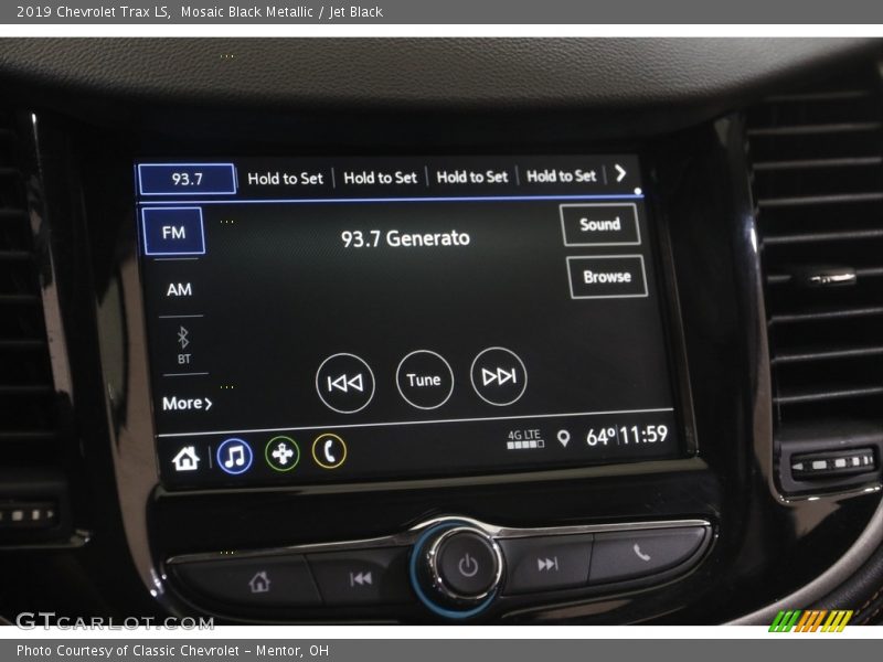 Mosaic Black Metallic / Jet Black 2019 Chevrolet Trax LS
