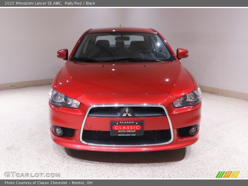 Rally Red / Black 2015 Mitsubishi Lancer SE AWC