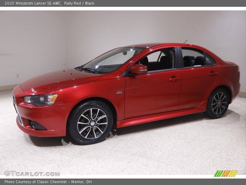 Rally Red / Black 2015 Mitsubishi Lancer SE AWC