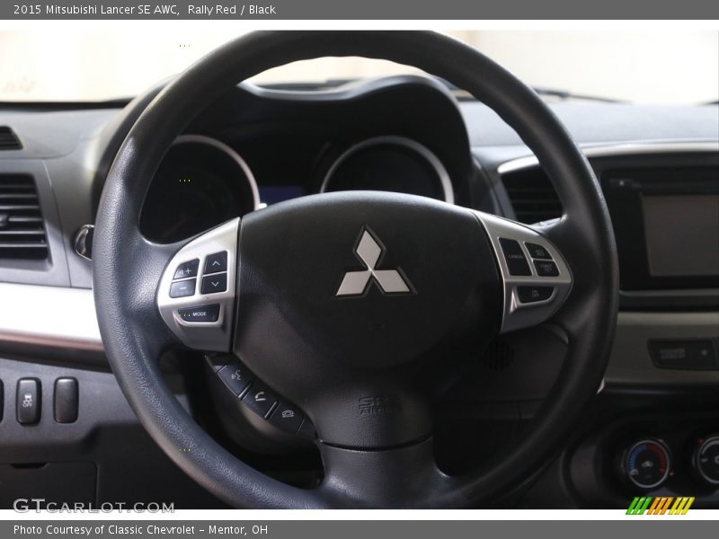 Rally Red / Black 2015 Mitsubishi Lancer SE AWC