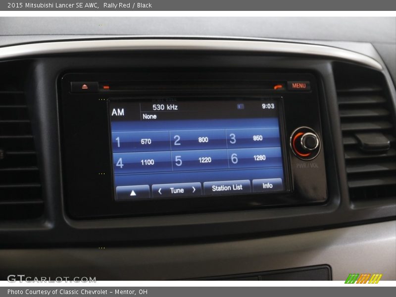 Audio System of 2015 Lancer SE AWC