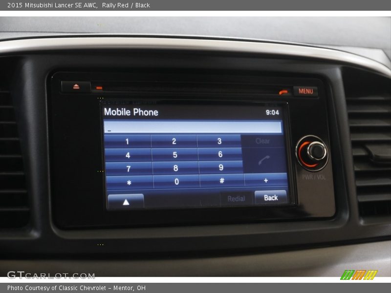 Rally Red / Black 2015 Mitsubishi Lancer SE AWC