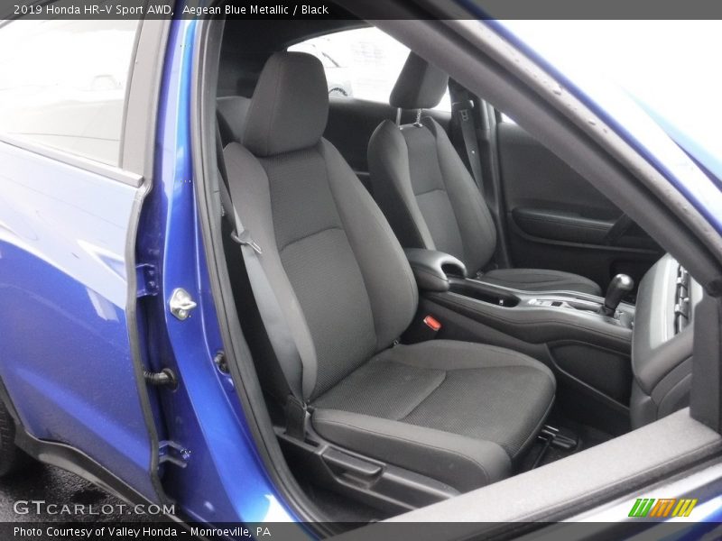 Aegean Blue Metallic / Black 2019 Honda HR-V Sport AWD
