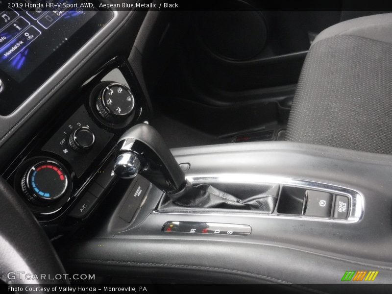 Aegean Blue Metallic / Black 2019 Honda HR-V Sport AWD