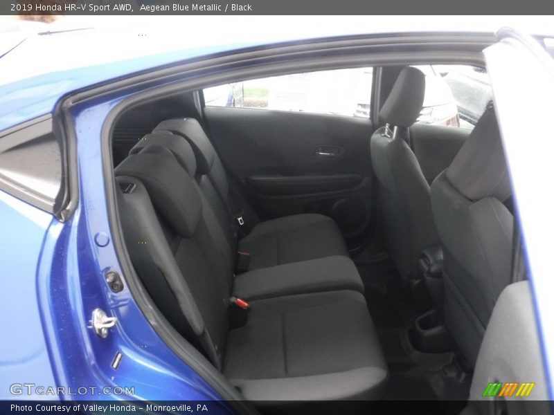 Aegean Blue Metallic / Black 2019 Honda HR-V Sport AWD