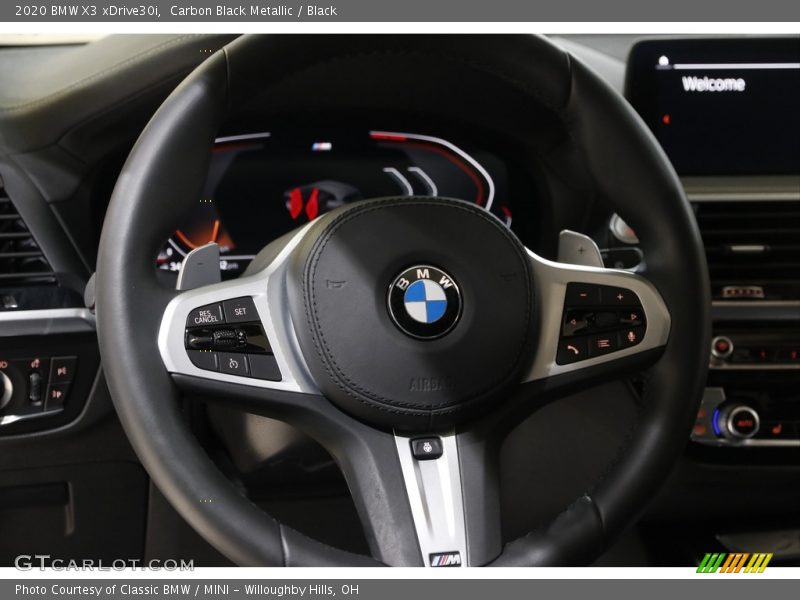 Carbon Black Metallic / Black 2020 BMW X3 xDrive30i