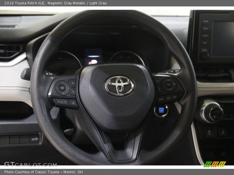 Magnetic Gray Metallic / Light Gray 2019 Toyota RAV4 XLE