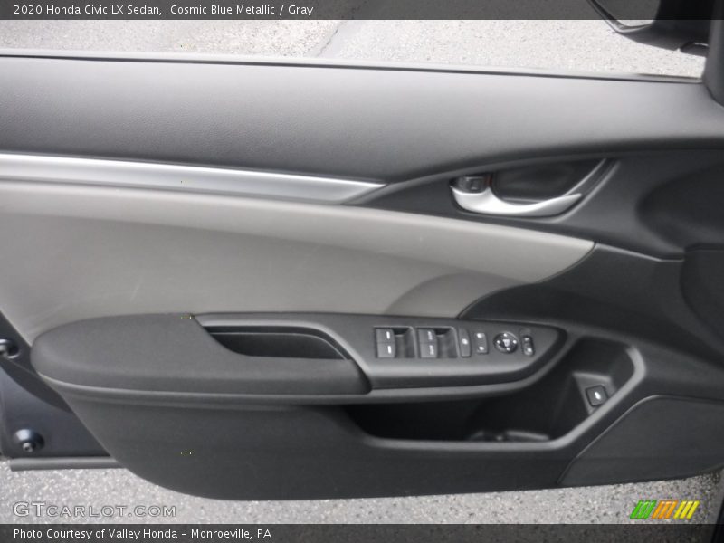 Cosmic Blue Metallic / Gray 2020 Honda Civic LX Sedan