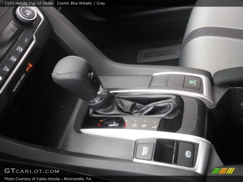 Cosmic Blue Metallic / Gray 2020 Honda Civic LX Sedan