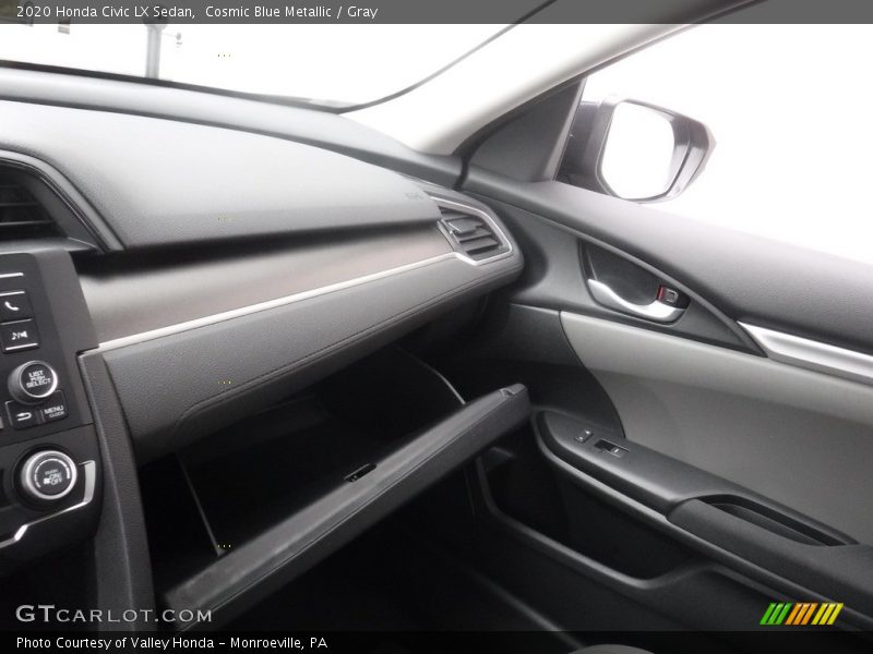 Cosmic Blue Metallic / Gray 2020 Honda Civic LX Sedan