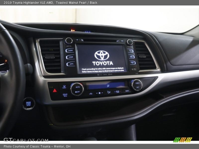 Toasted Walnut Pearl / Black 2019 Toyota Highlander XLE AWD