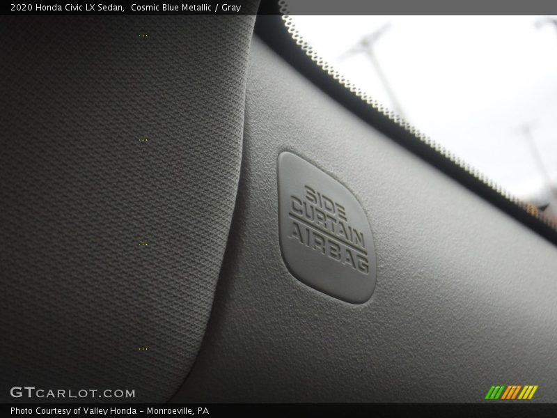 Cosmic Blue Metallic / Gray 2020 Honda Civic LX Sedan